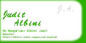judit albini business card